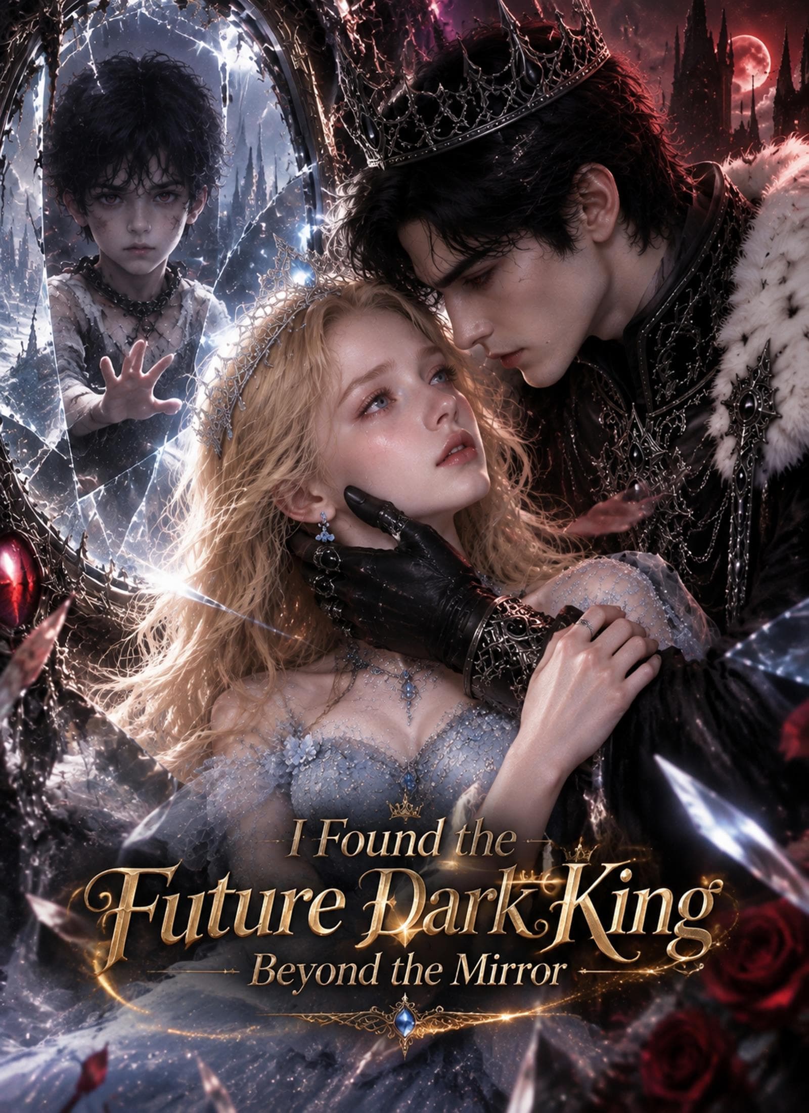 Official poster of I Found the Future Dark King Beyond the Mirror, as shown on StoryReel