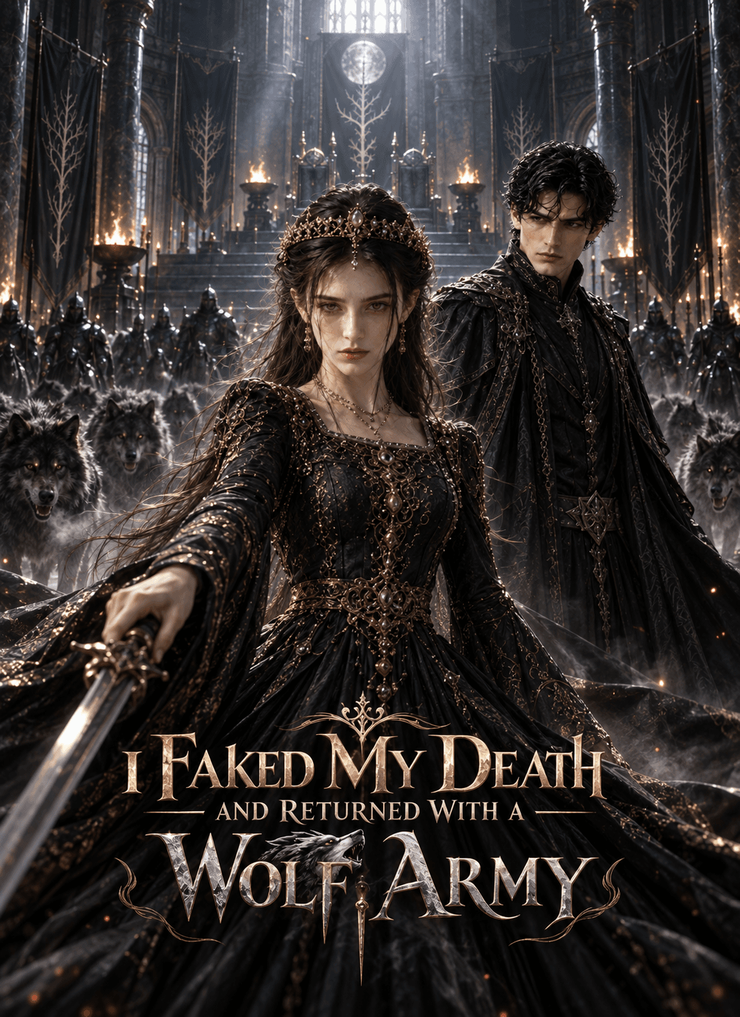 Official poster of I Faked My Death and Returned With a Wolf Army, as shown on StoryReel