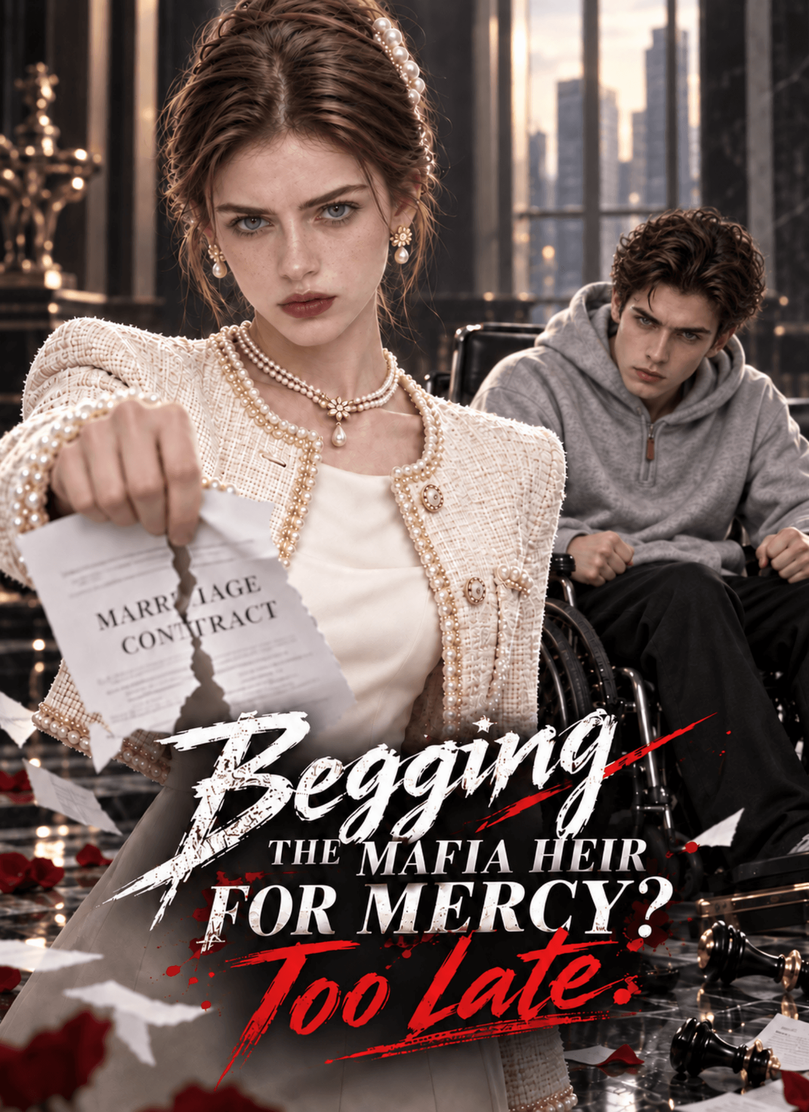 Official poster of Begging the mafia heir for mercy? Too late, as shown on StoryReel