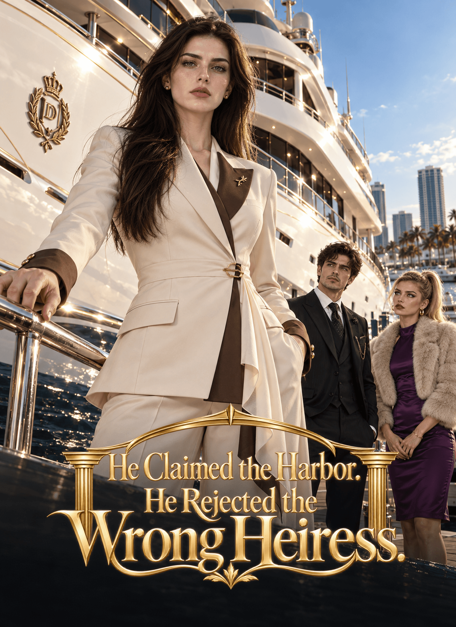 Official poster of He Claimed the Harbor. He Rejected the Wrong Heiress., as shown on StoryReel