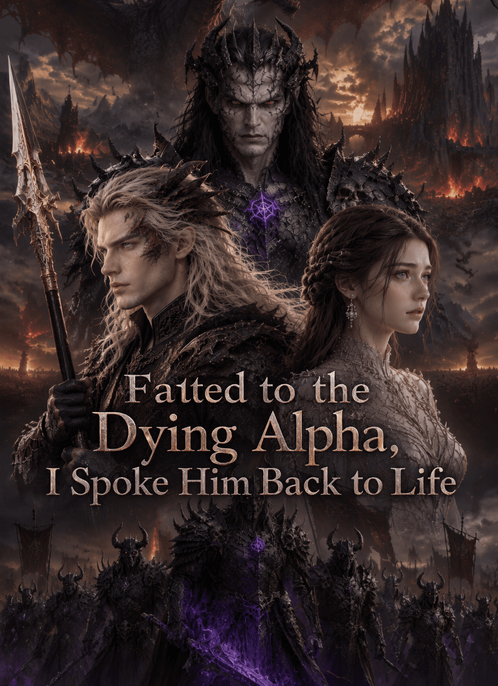 Official poster of Fated to the Dying Alpha, I Spoke Him Back to Life, as shown on StoryReel