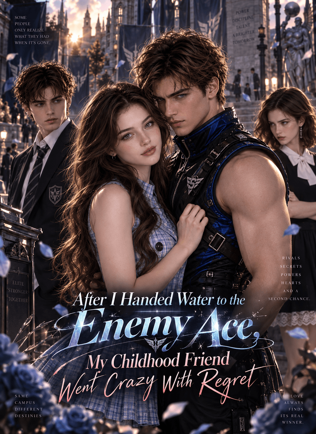 Official poster of After I Handed Water to the Enemy Ace, My Childhood Friend Went Crazy With Regret, as shown on StoryReel