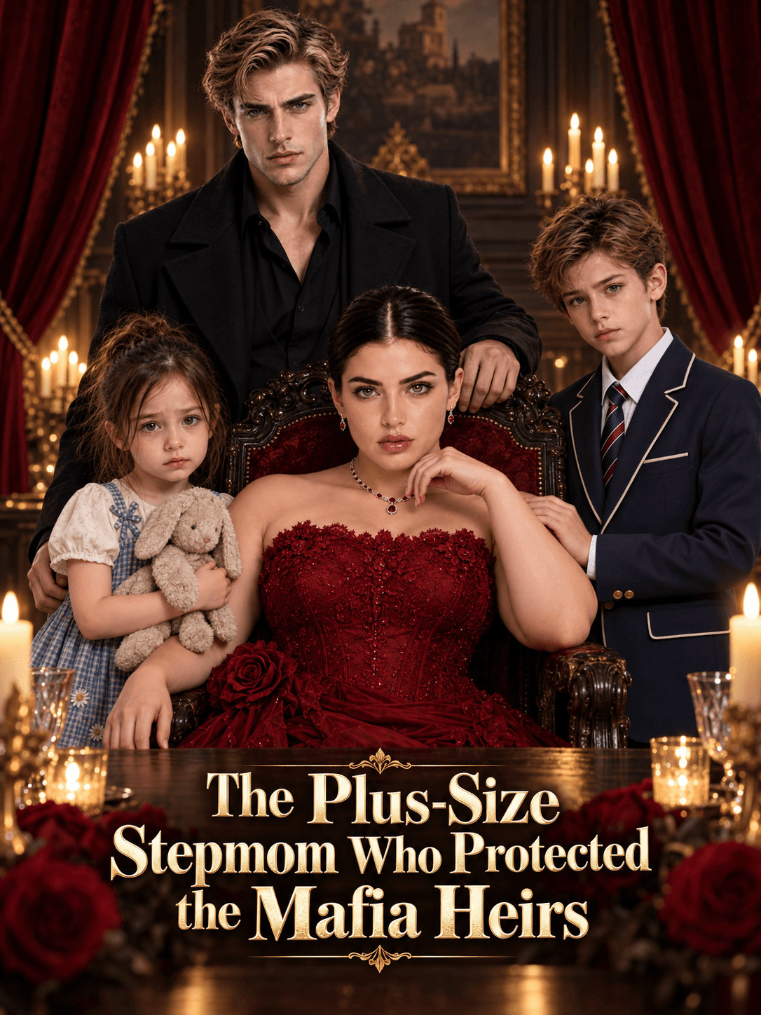 Official poster of The Plus-Size Stepmom Who Protected the Mafia Heirs, as shown on StoryReel