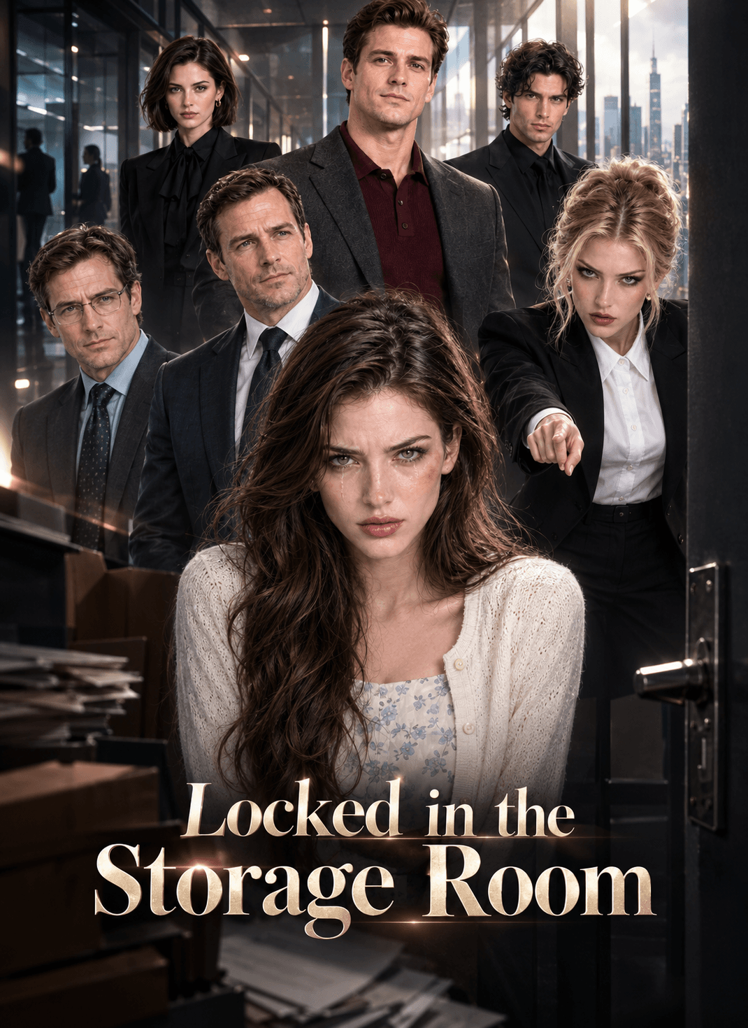 Official poster of Locked in the Storage Room, as shown on StoryReel