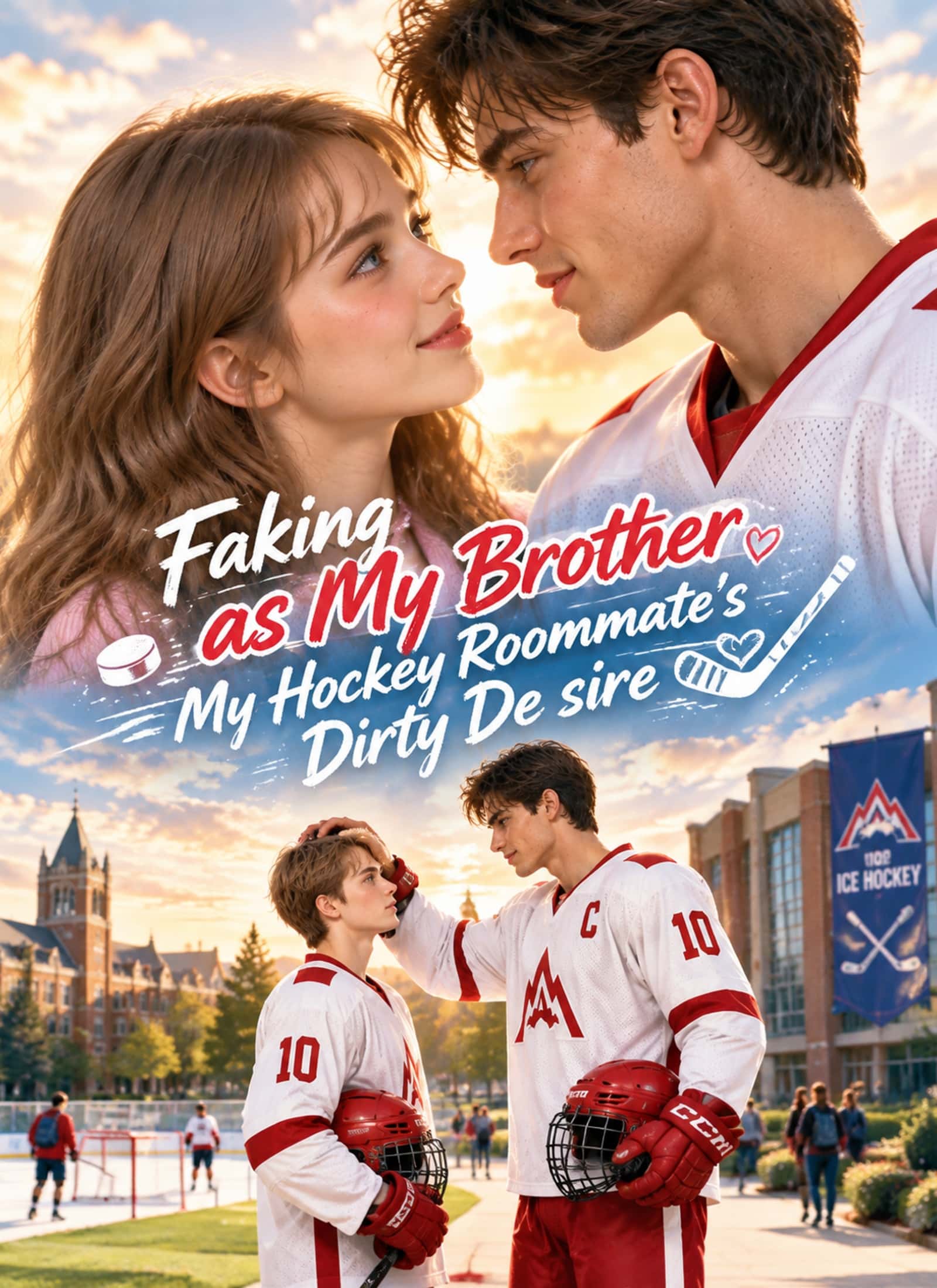 Poster of Faking as My Brother: My Hockey Roommate's Dirty Desire