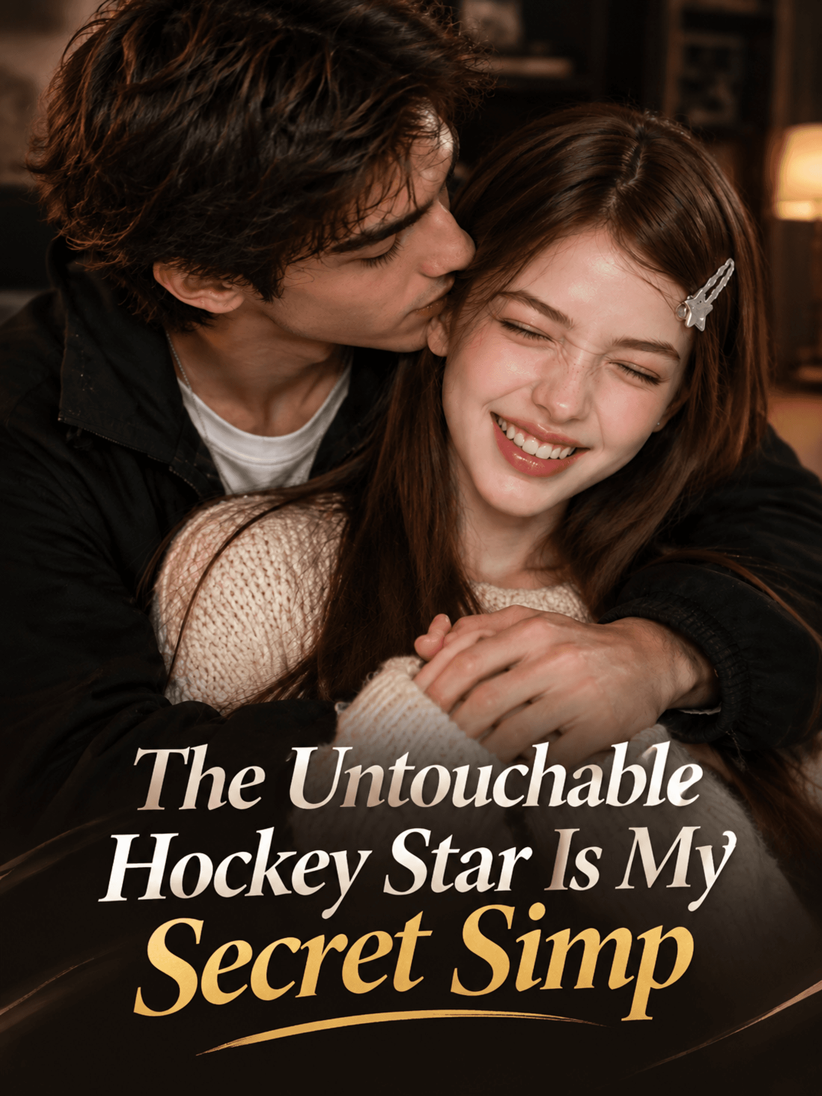 Official poster of The Untouchable Hockey Star Is My Secret Simp, as shown on StoryReel