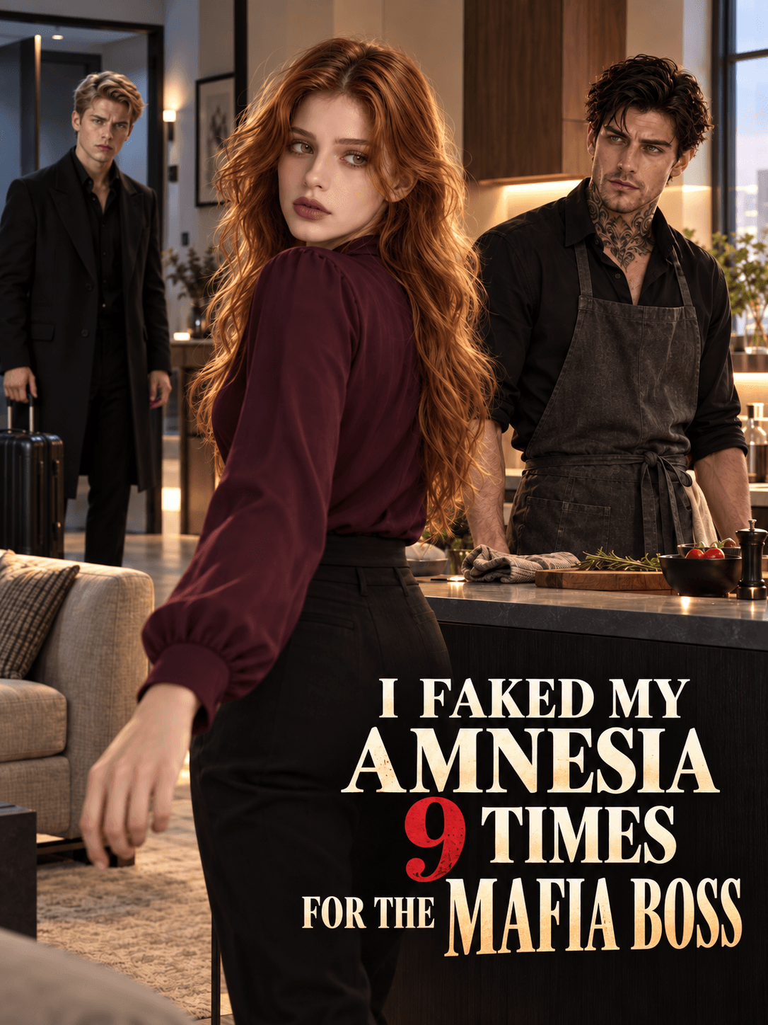 Official poster of I Faked My Amnesia 9 Times for the Mafia Boss, as shown on StoryReel