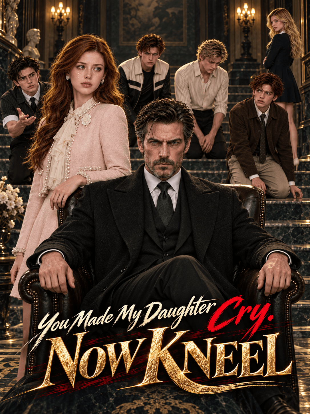 Official poster of You Made My Daughter Cry. Now Kneel, as shown on StoryReel