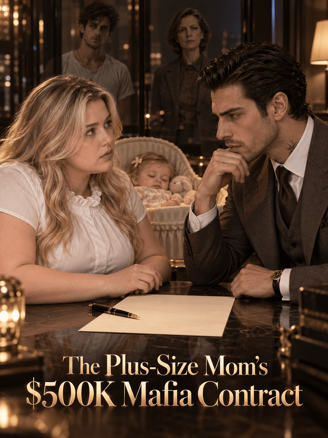 Official poster of The Plus-Size Mom's $500K Mafia Contract, as shown on StoryReel