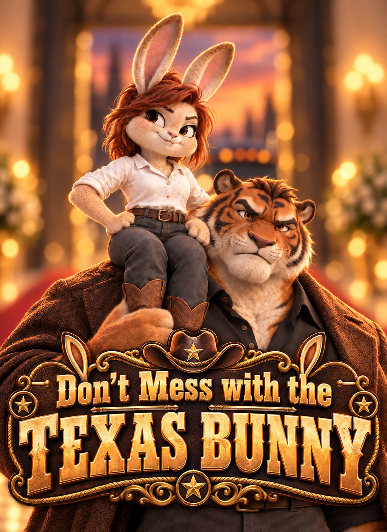 Official poster of Don't Mess with the Texas Bunny, as shown on StoryReel