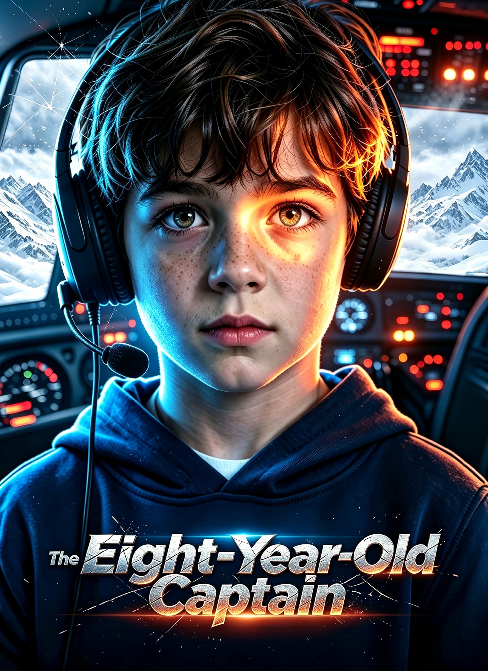 Official poster of The Eight-Year-Old Captain, as shown on ShortMax