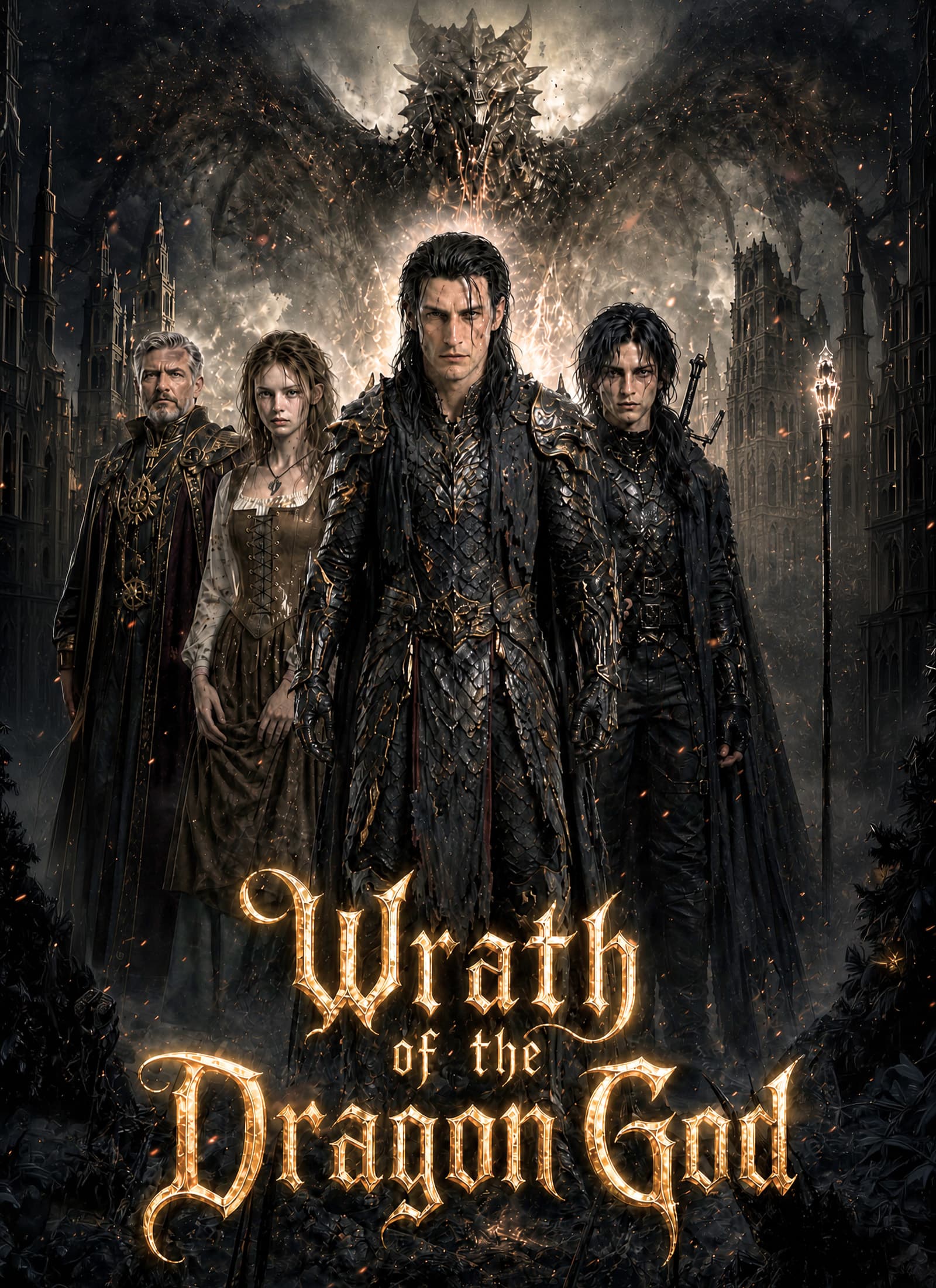 Official poster of Wrath of the Dragon God, as shown on ShortMax