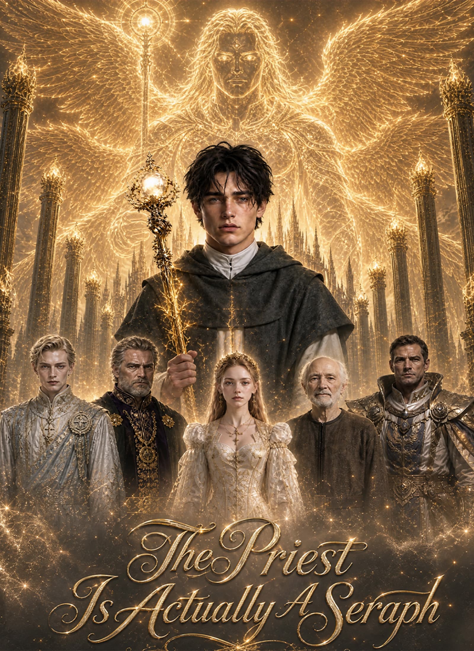 Official poster of The Priest Is Actually A Seraph, as shown on ShortMax