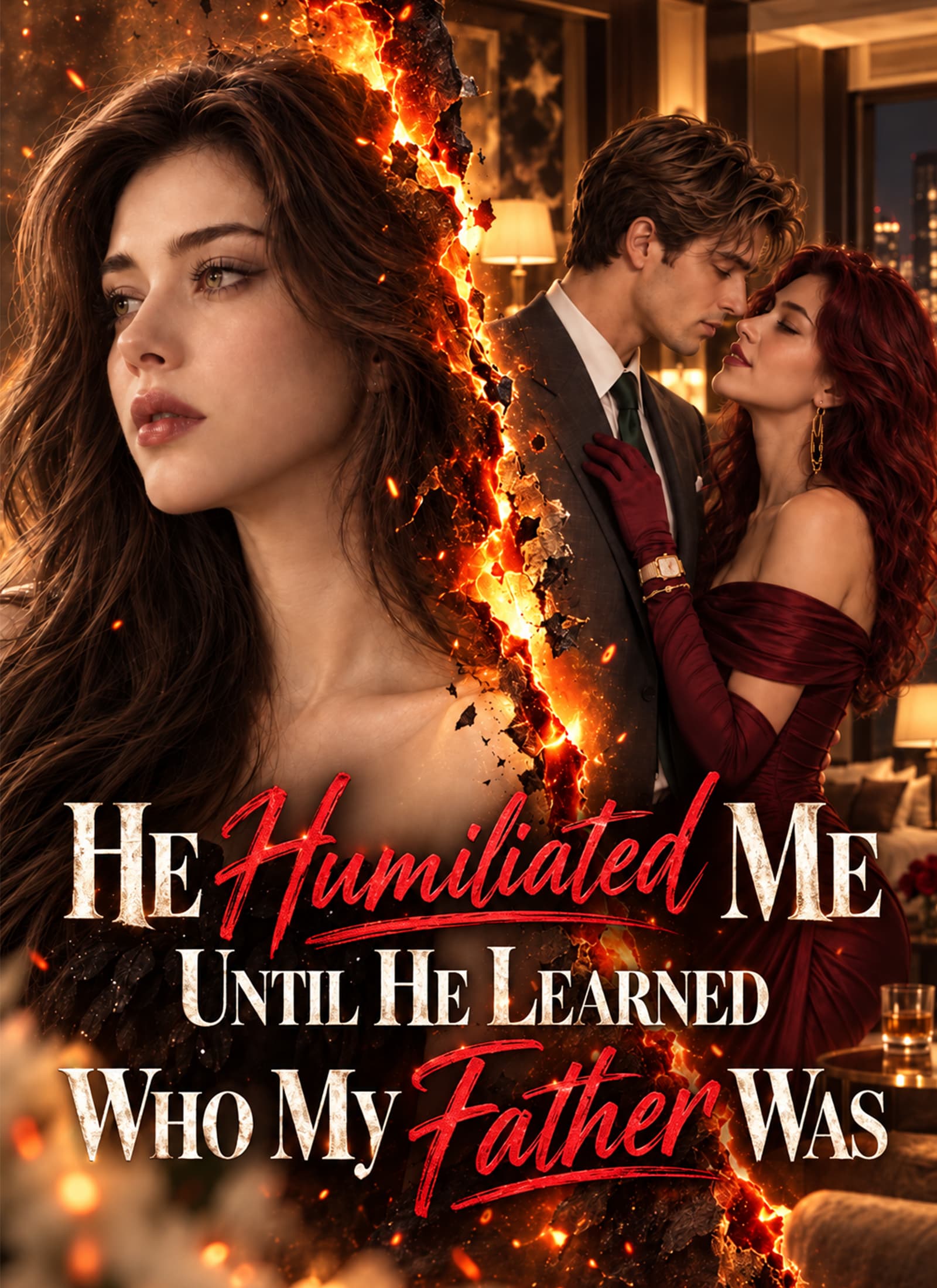 Official poster of He Humiliated Me Until He Learned Who My Father Was, as shown on ShortMax