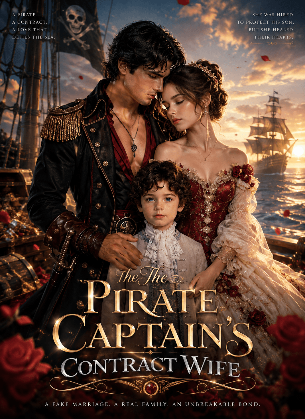 Official poster of The Pirate Captain's Contract Wife, as shown on VibeShort