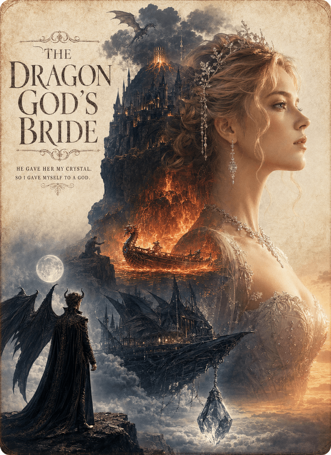 Official poster of He Gave My Crystal to Her, So I Became the Dragon God's Bride, as shown on VibeShort