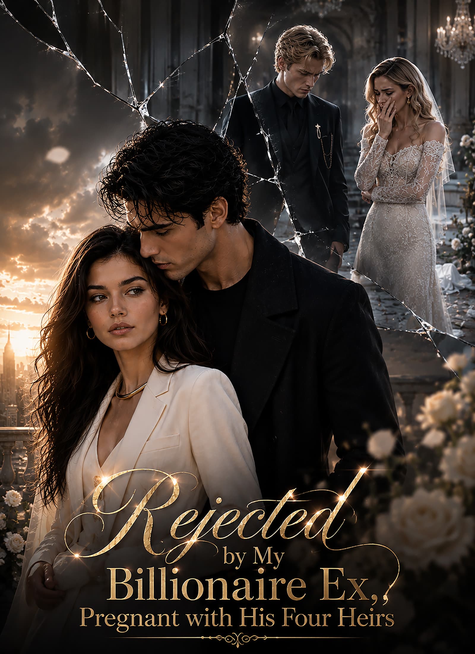 Official poster of Rejected by My Billionaire Ex, Pregnant with His Four Heirs, as shown on VibeShort
