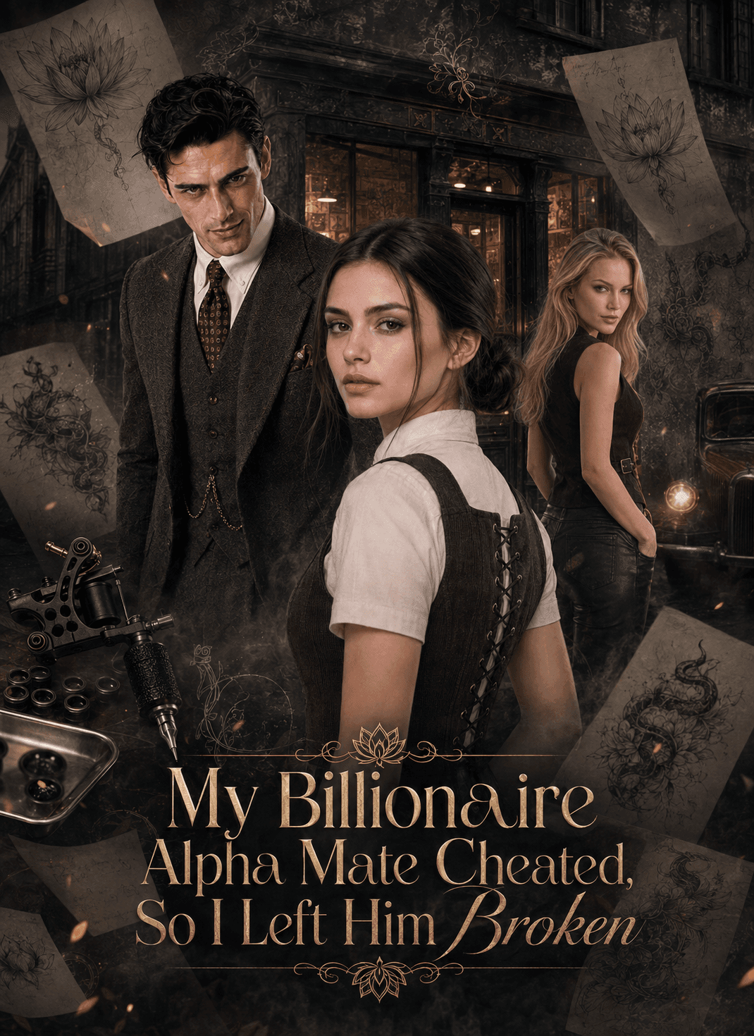 Official poster of My Billionaire Alpha Mate Cheated, So I Left Him Broken, as shown on VibeShort
