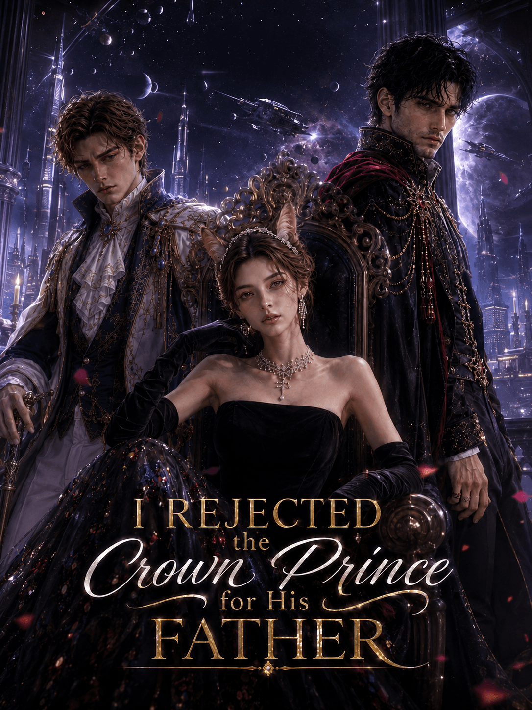 Official poster of I Rejected the Crown Prince for His Father, as shown on VibeShort