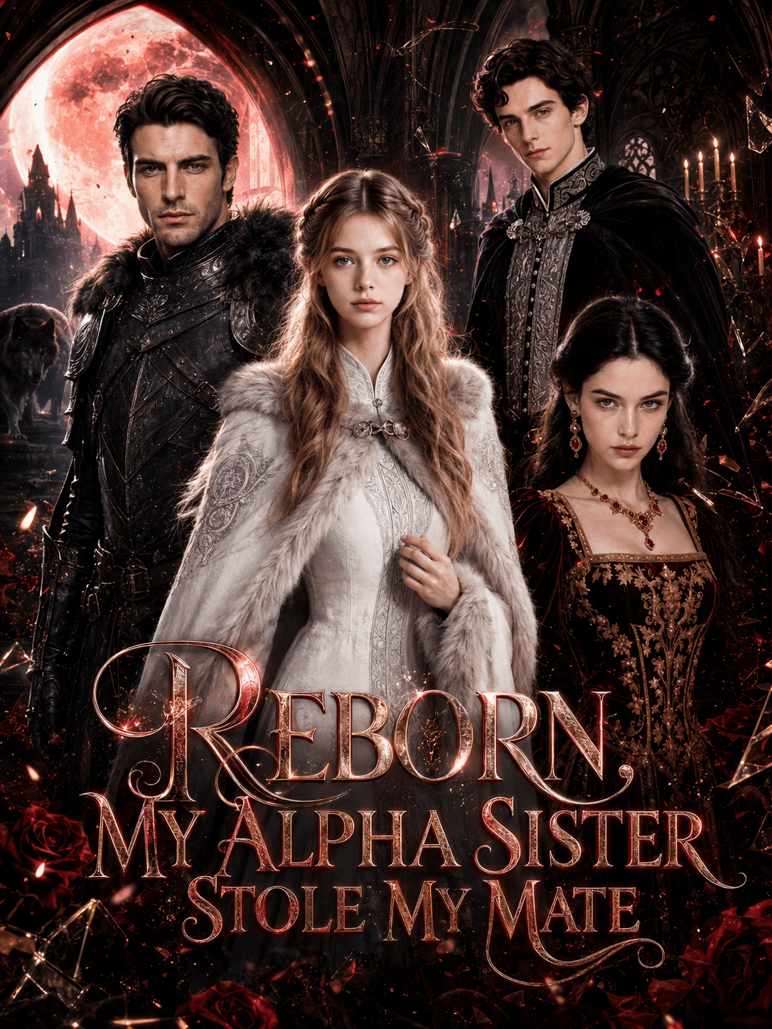 Official poster of Reborn, My Alpha Sister Stole My Mate, as shown on VibeShort