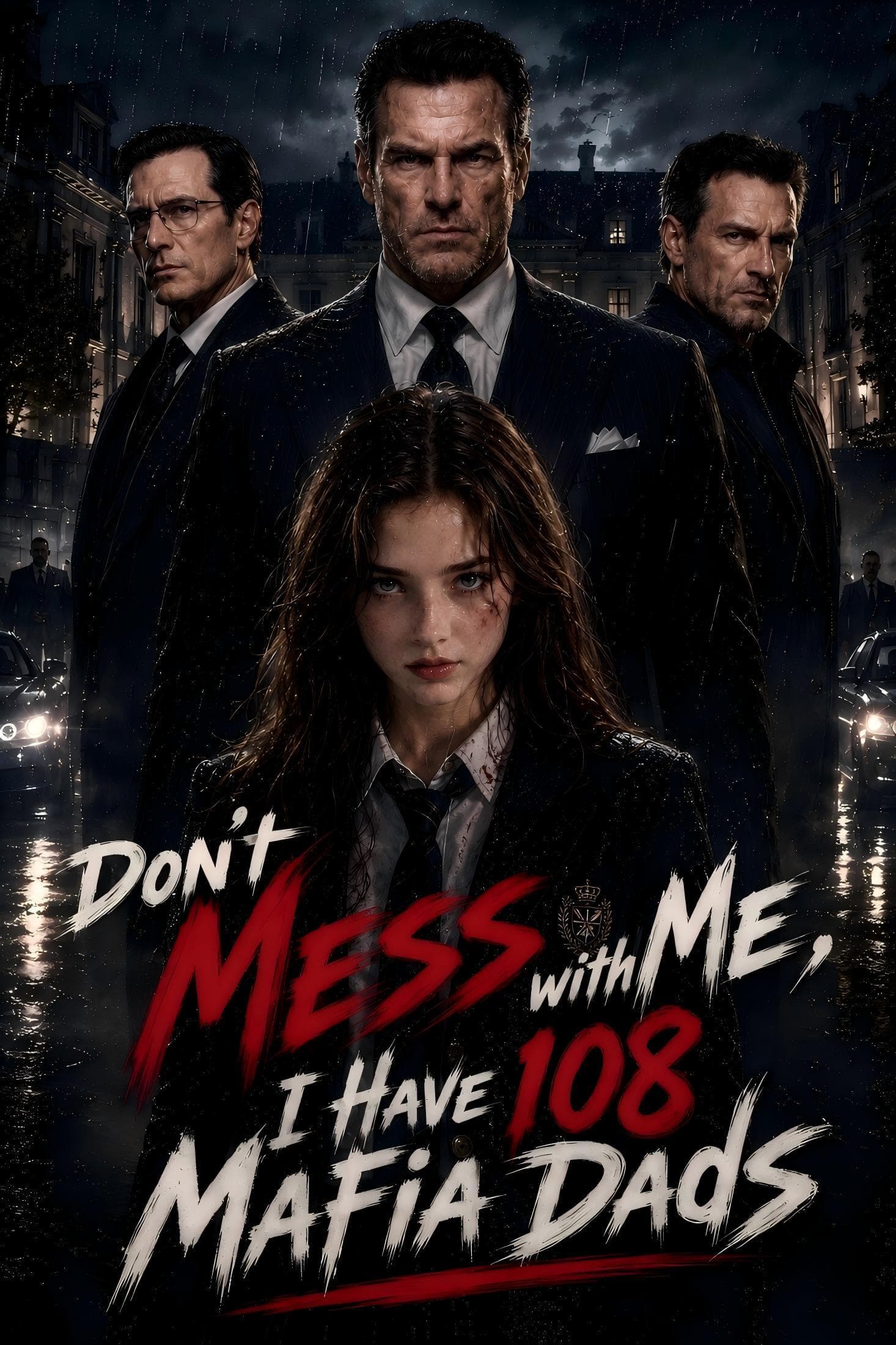 Official poster of Don't Mess with Me, I Have 108 Mafia Dads, as shown on VibeShort
