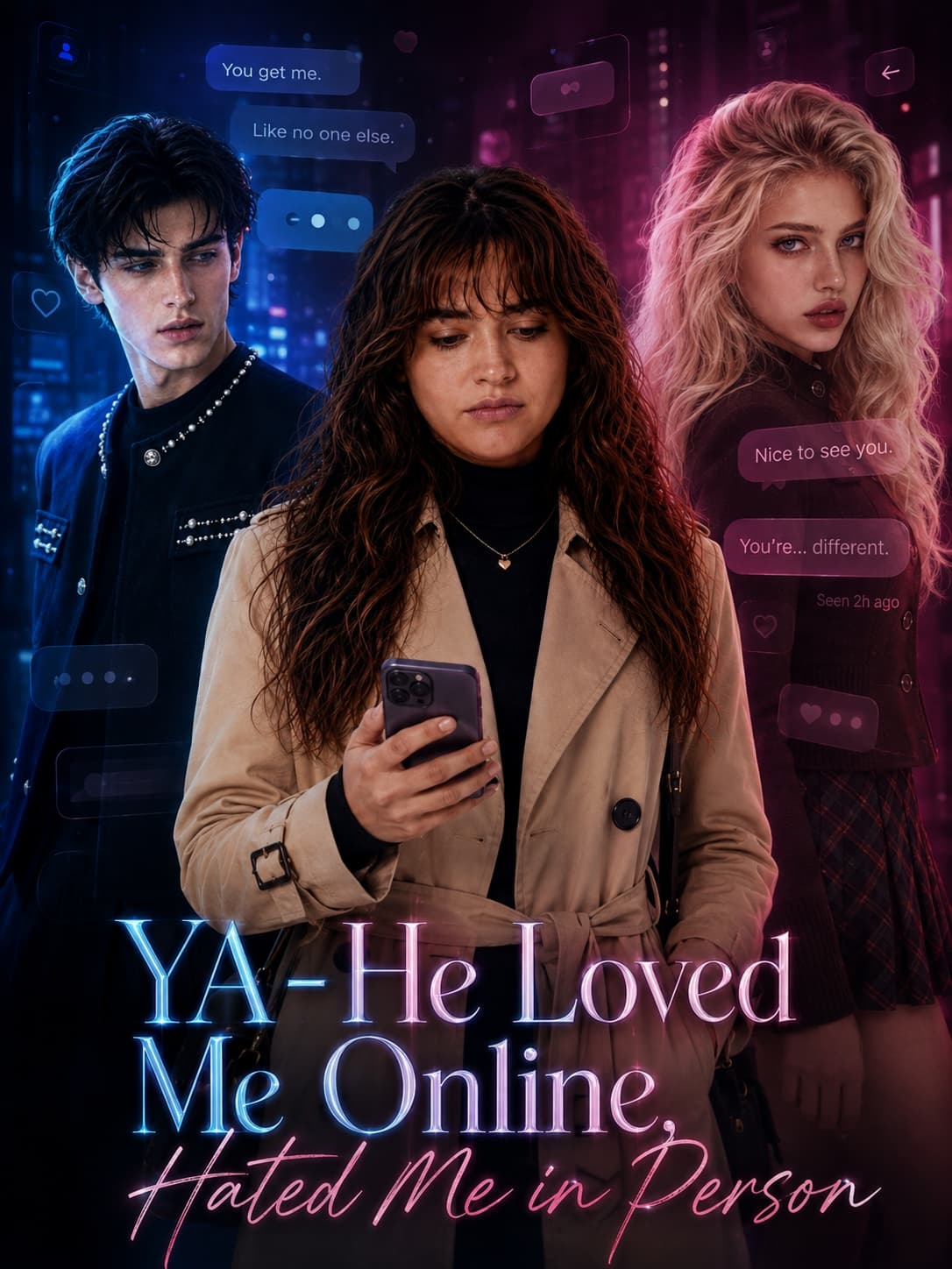 Official poster of He Loved Me Online, Hated Me in Person, as shown on VibeShort
