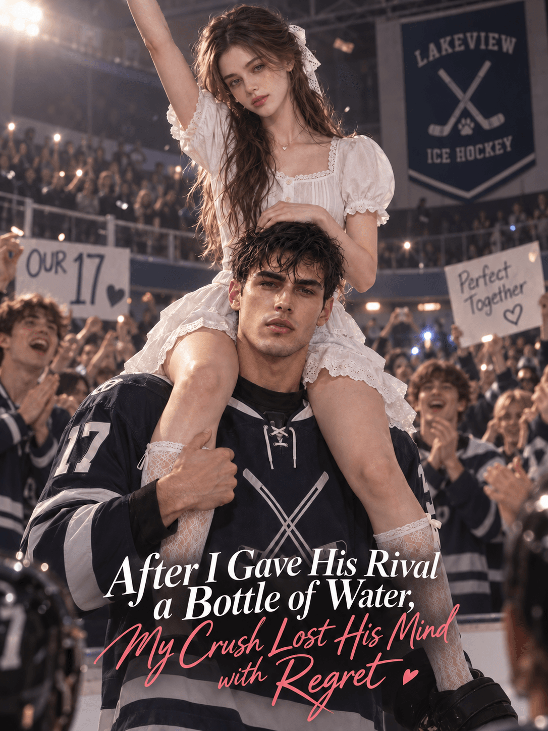 Official poster of After I Gave His Rival a Bottle of Water, My Crush Lost His Mind with Regret, as shown on VibeShort