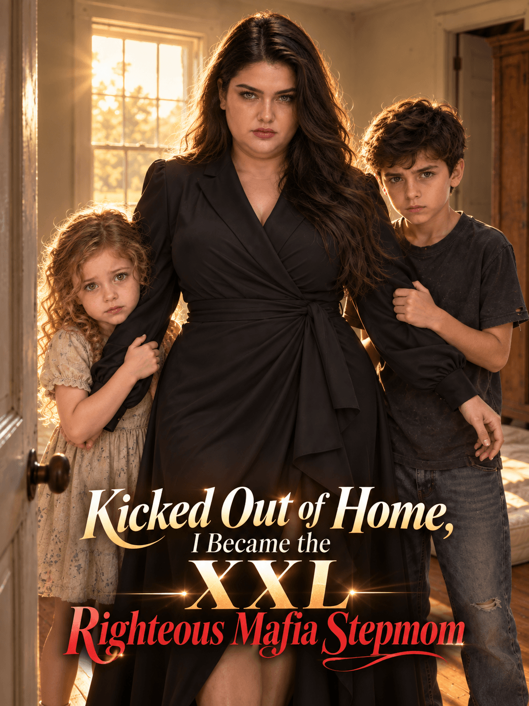 Official poster of Kicked Out of Home, I Became the XXL Righteous Mafia Stepmom, as shown on VibeShort
