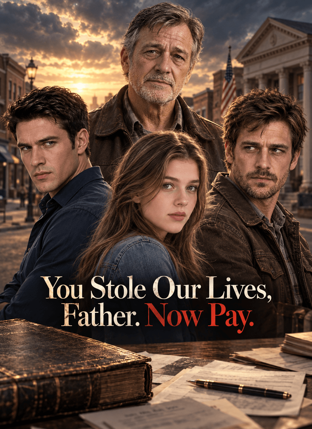 Official poster of You Stole Our Lives, Father. Now Pay, as shown on VibeShort