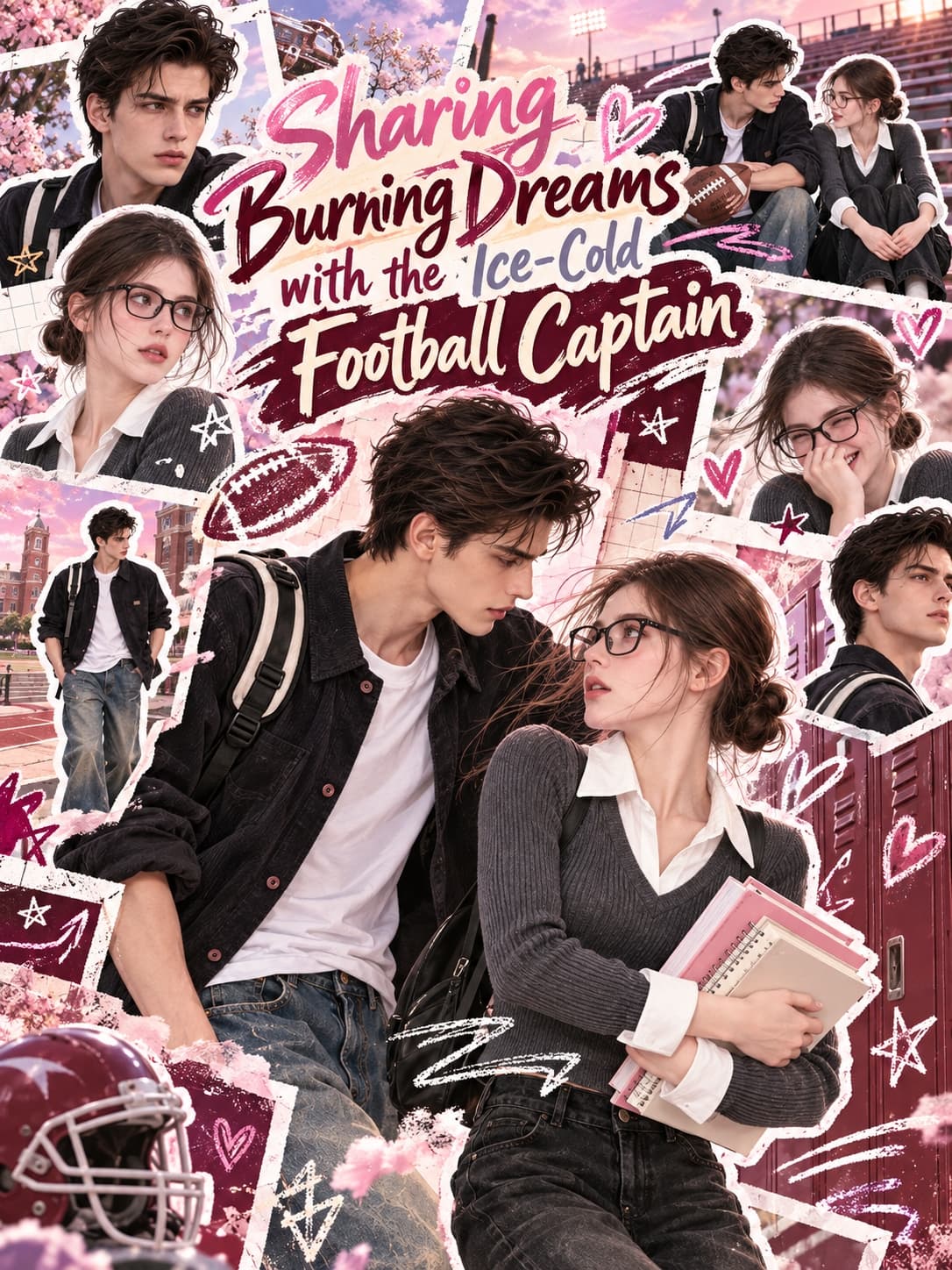Official poster of Sharing Burning Dreams with the Ice-Cold Football Captain, as shown on VibeShort