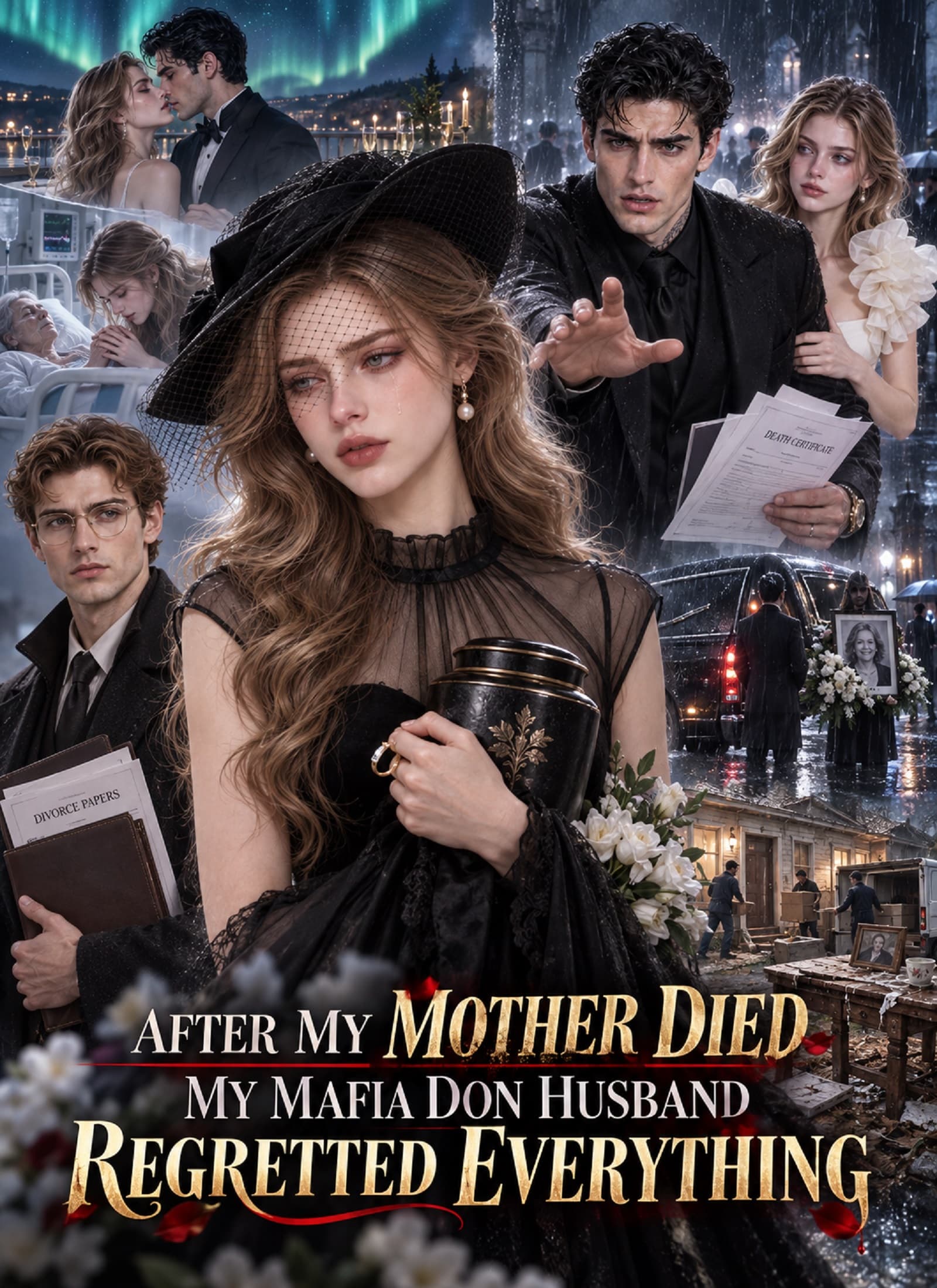Official poster of After My Mother Died, My Mafia Don Husband Regretted Everything, as shown on VibeShort