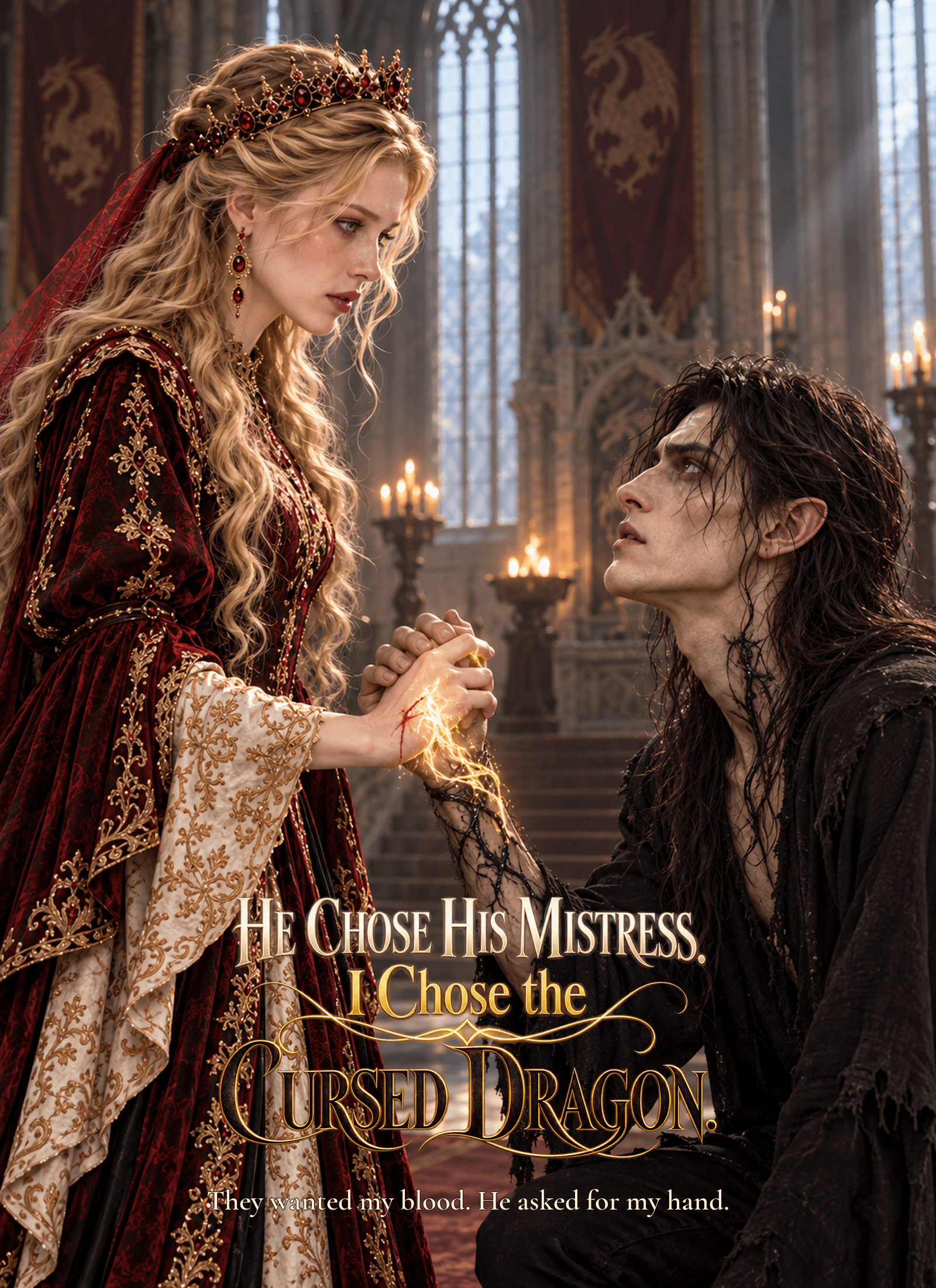 Official poster of He Chose His Mistress. I Chose the Cursed Dragon., as shown on VibeShort