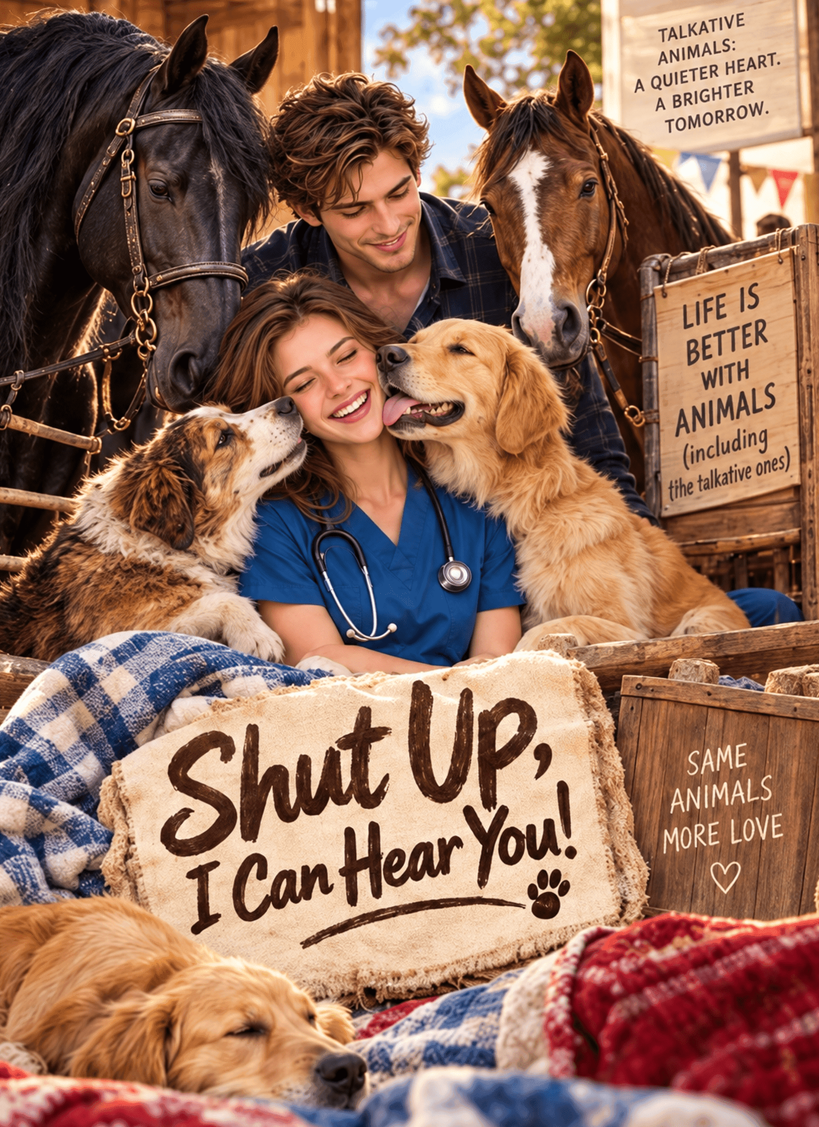 Official poster of Shut Up, I Can Hear You!, as shown on VibeShort