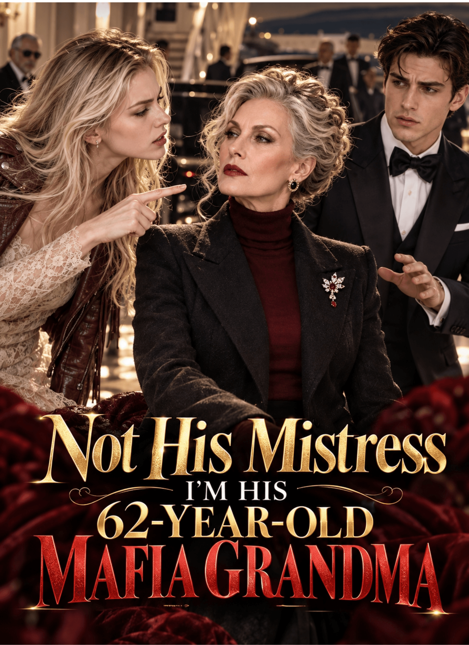 Official poster of Not His Mistress, I'm His 62-year-old Mafia Grandma, as shown on VibeShort