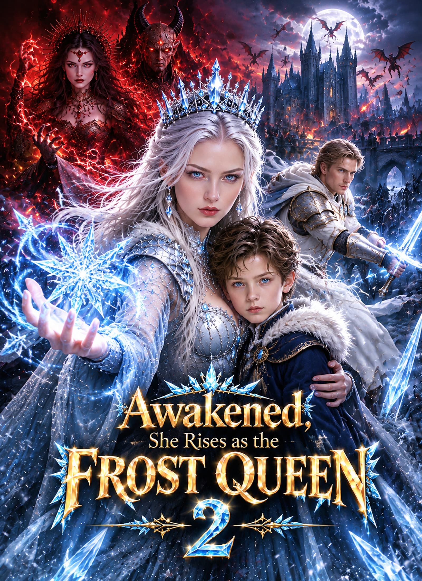 Official poster of Awakened, She Rises as the Frost Queen 2, as shown on VibeShort