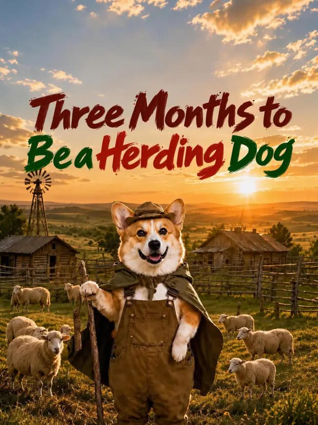 Official poster of Three Months to Be a Herding Dog, as shown on NetShort