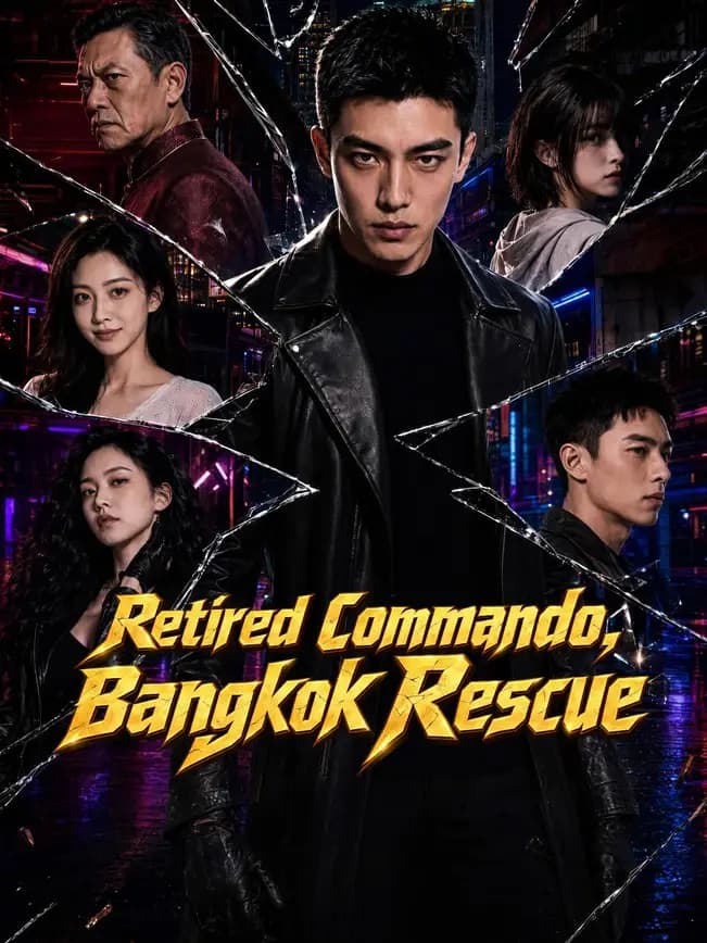 Official poster of Retired Commando, Bangkok Rescue, as shown on NetShort