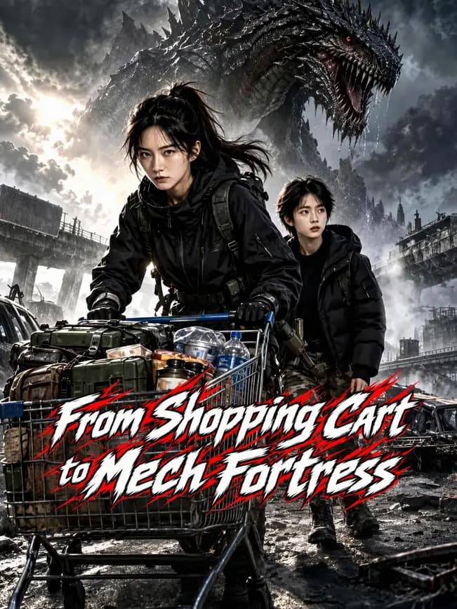Official poster of From Shopping Cart to Mech Fortress, as shown on NetShort