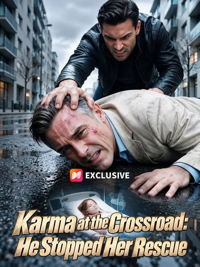 Official poster of Karma at the Crossroad : He Stopped Her Rescue, as shown on NetShort