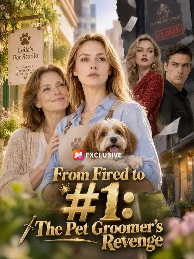 Official poster of From Fired to #1: The Pet Groomer's Revenge, as shown on NetShort