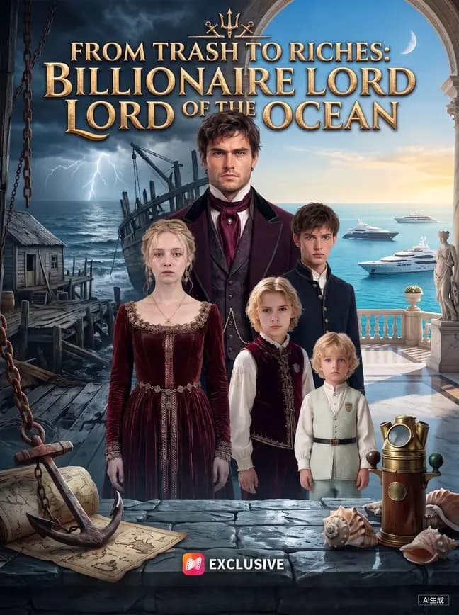 Official poster of From Trash to Riches:Billionaire Lord of the Ocean, as shown on NetShort
