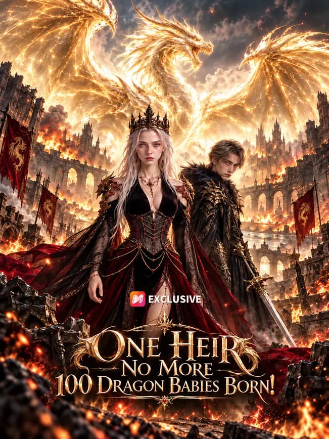 Official poster of One Heir No More: 100 Dragon Babies Born!, as shown on NetShort