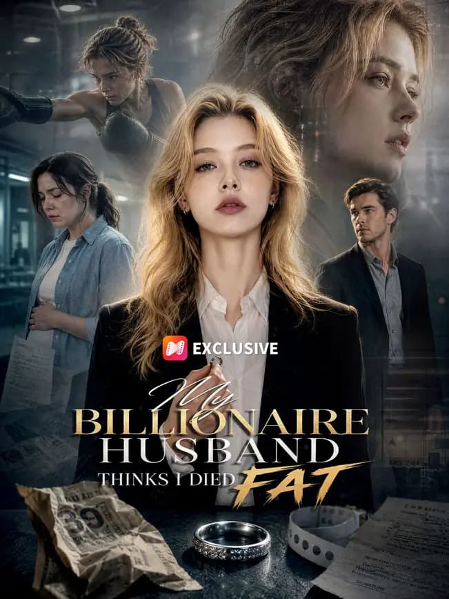 Official poster of My Billionaire Husband Thinks I Died Fat, as shown on NetShort