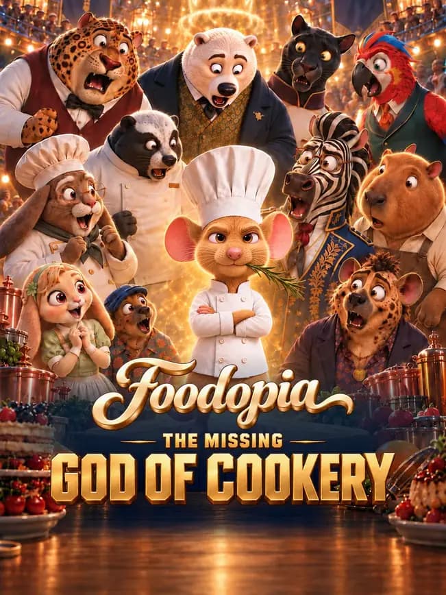 Official poster of Foodopia:The Missing God of Cookery, as shown on NetShort