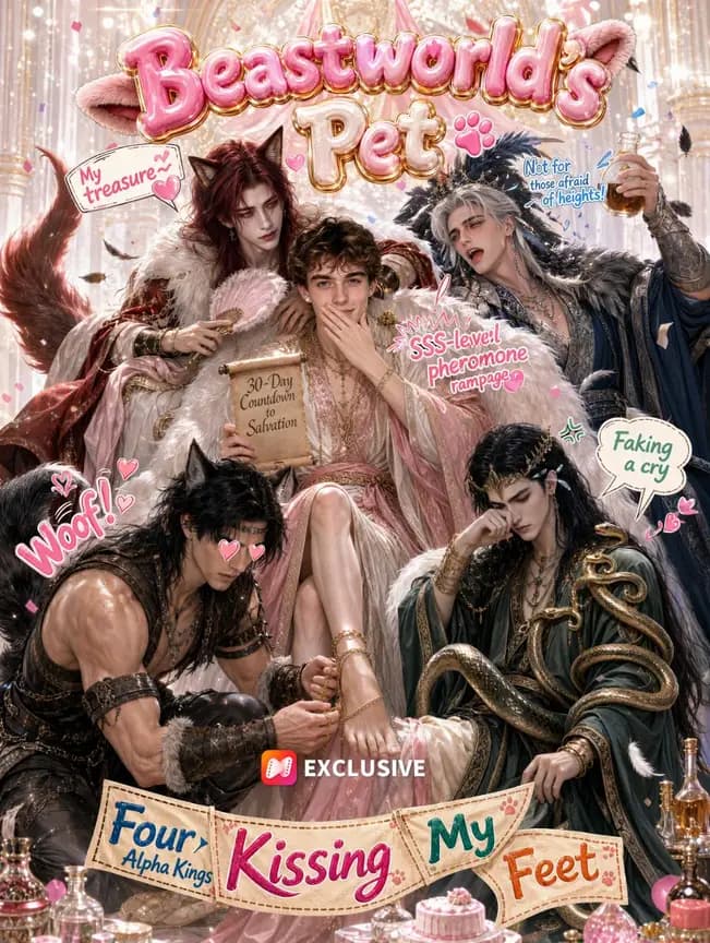 Official poster of Beastworld’s Pet: Four Alpha Kings Kissing My Feet(Season 1), as shown on NetShort