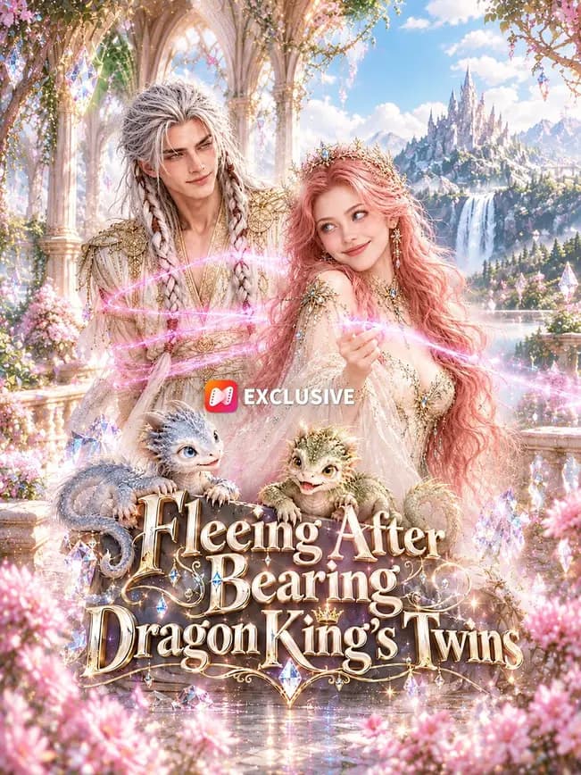 Official poster of Fleeing After Bearing Dragon King’s Twins, as shown on NetShort