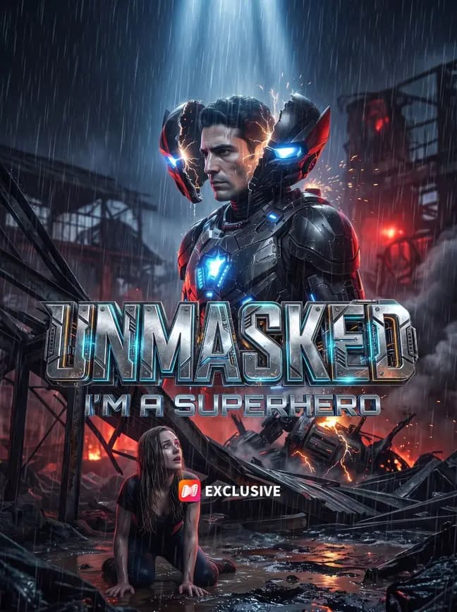 Official poster of Unmasked: I'm a Superhero!, as shown on NetShort