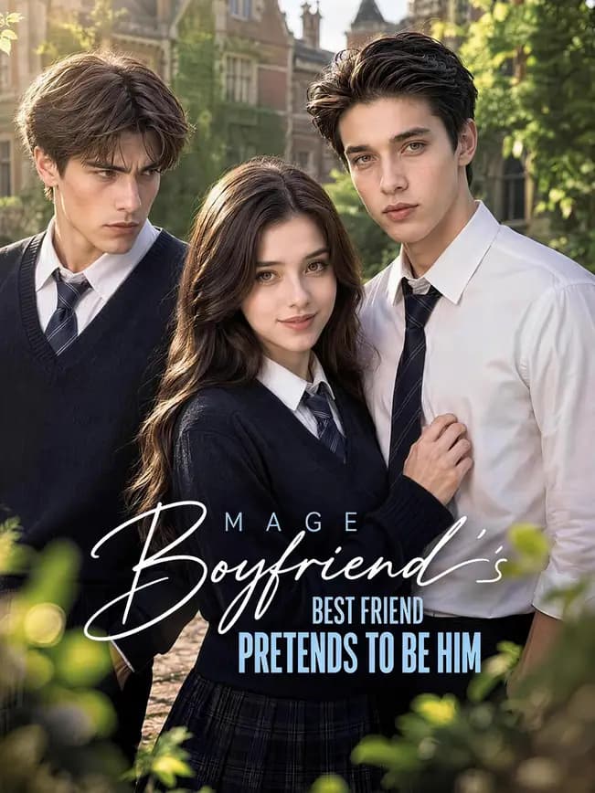 Official poster of Mage Boyfriend's Best Friend Pretends to Be Him, as shown on NetShort