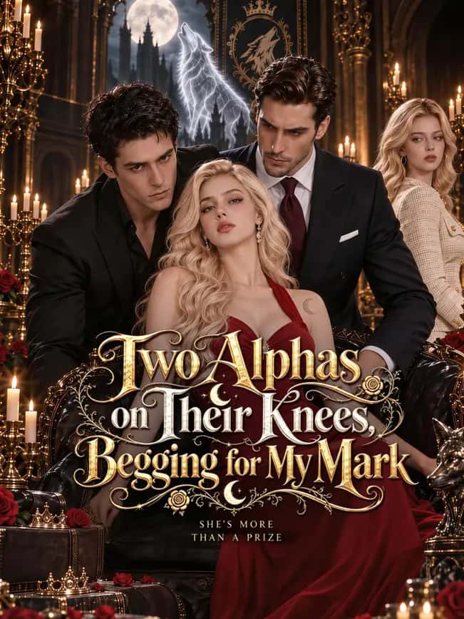 Poster of Two Alphas on Their Knees, Begging for My Mark