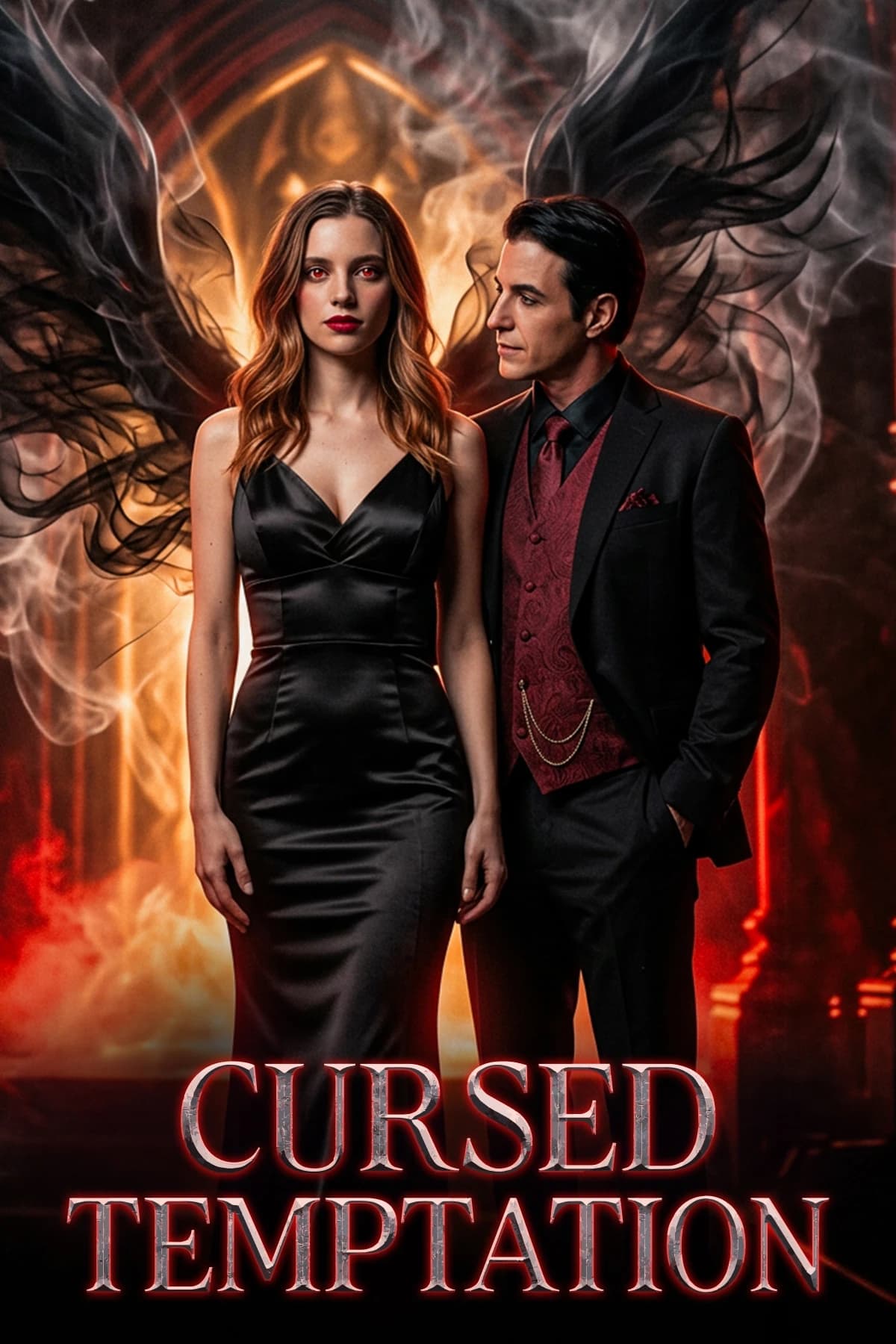 Official poster of Cursed Temptation, as shown on My Drama